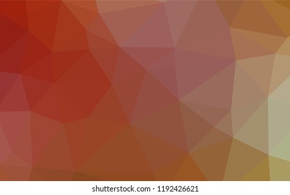Light Green, Red vector blurry hexagon pattern. Creative illustration in halftone style with gradient. Brand new design for your business.