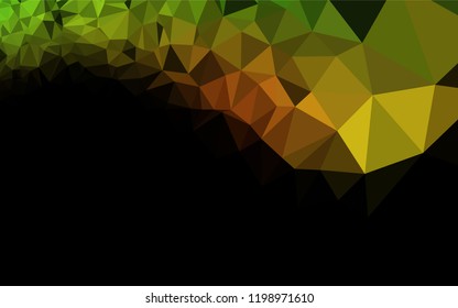 Light Green, Red vector blurry hexagon texture. An elegant bright illustration with gradient. A completely new template for your business design.
