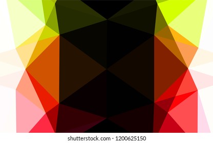 Light Green, Red vector blurry hexagon pattern. Shining colored illustration in a Brand new style. The template can be used as a background for cell phones.