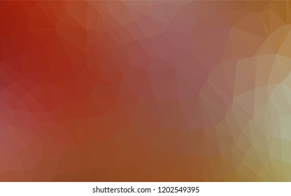 Light Green, Red vector blurry hexagon template. An elegant bright illustration with gradient. A completely new design for your business.