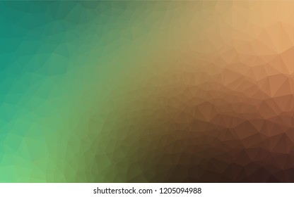 Light Green, Red vector blurry hexagon pattern. Creative illustration in halftone style with gradient. The completely new template can be used for your brand book.