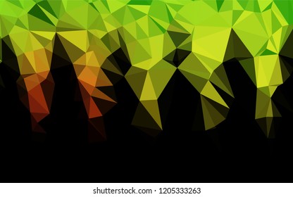 Light Green, Red vector blurry hexagon texture. Shining colored illustration in a Brand new style. A completely new template for your business design.