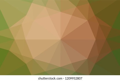 Light Green, Red vector blurry hexagon texture. An elegant bright illustration with gradient. Brand new style for your business design.