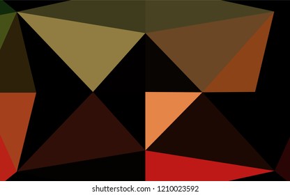 Light Green, Red vector blurry hexagon template. An elegant bright illustration with gradient. A new texture for your design.