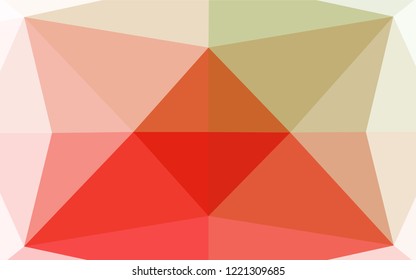 Light Green with Red vector blurry hexagon texture. A sample with polygonal shapes. The polygonal design can be used for your web site.