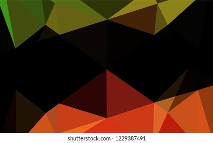 Light Green, Red vector blurry hexagon texture. A completely new color illustration in a vague style. A completely new template for your business design.