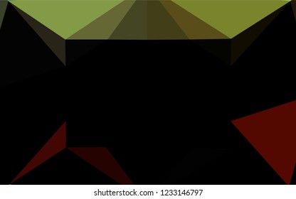 Light Green, Red vector blurry hexagon texture. Brand new colored illustration in blurry style with gradient. A new texture for your design.