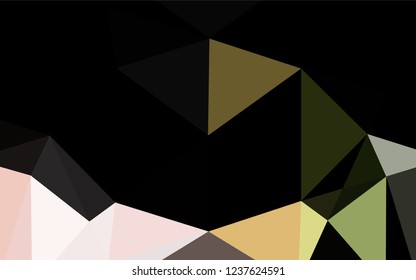 Light Green, Red vector blurry hexagon pattern. Colorful illustration in abstract style with gradient. The completely new template can be used for your brand book.