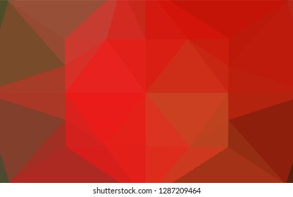 Light Green, Red vector blurry hexagon template. A vague abstract illustration with gradient. A completely new design for your business.