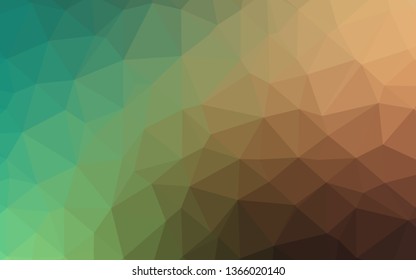 Light Green, Red vector blurry triangle texture. A completely new color illustration in a vague style. Brand new style for your business design.