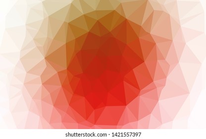Light Green, Red vector blurry triangle template. Colorful illustration in abstract style with gradient. Brand new style for your business design.