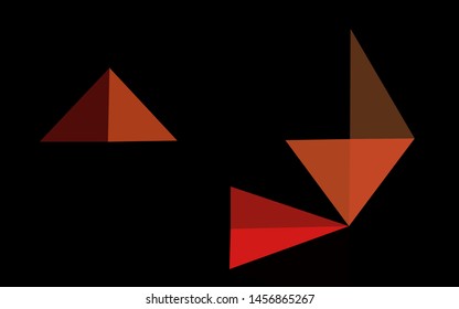 Light Green, Red vector blurry triangle pattern. Creative illustration in halftone style with gradient. Triangular pattern for your business design.