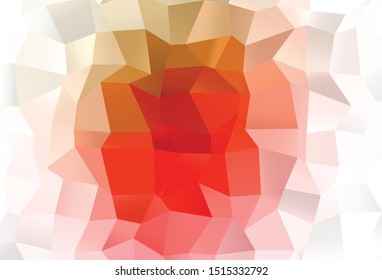 Light Green, Red vector blurry triangle pattern. Glitter abstract illustration with an elegant design. Brand new style for your business design.