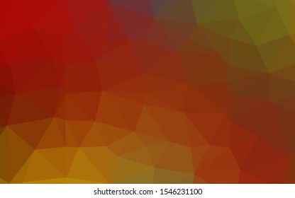 Light Green, Red vector blurry triangle template. Colorful illustration in Origami style with gradient.  The best triangular design for your business.