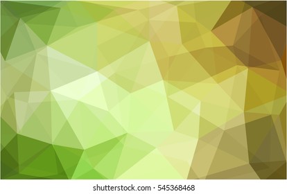 Light Green Red vector blurry triangle background design. Geometric background in Origami style with gradient. 
