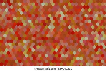 Light Green, Red vector blurry hexagon background design. Geometric background in Origami style with gradient. 