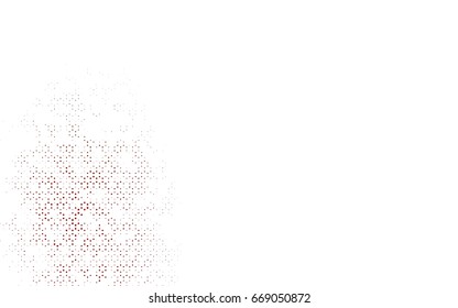 Light Green, Red vector blurry hexagon background design. Geometric background in Origami style with gradient. 