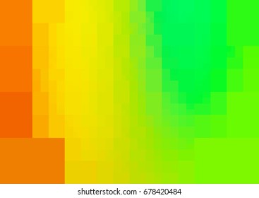 Light Green, Red vector blurry rectangle background design. Geometric background in Origami style with gradient. 