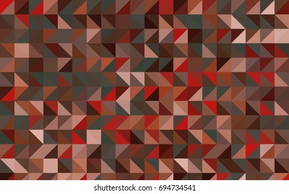 Light Green, Red vector blurry triangle pattern. Shining illustration, which consist of triangles. Brand-new style for your business design.