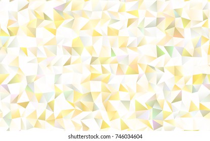 Light Green, Red vector blurry triangle background. Triangular geometric sample with gradient.  The completely new template can be used for your brand book.