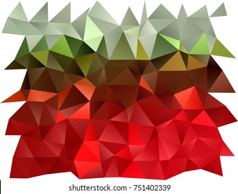 Light Green, Red vector blurry triangle pattern. A sample with polygonal shapes. A completely new template for your business design.