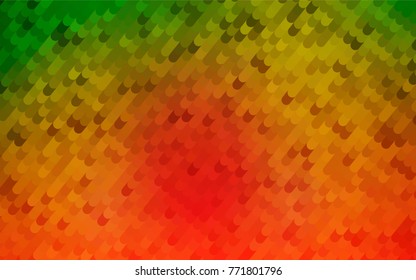 Light Green, Red vector blurry arched background. Brand-new colored illustration in blurry style with gradient. Brand-new style for your business design.