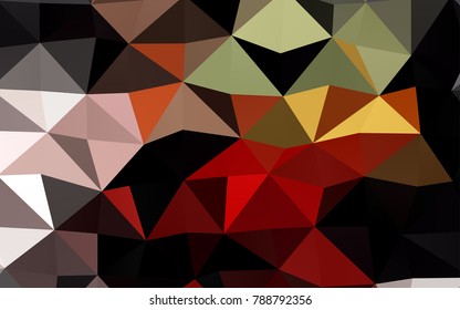 Light Green, Red vector blurry triangle template. Colorful illustration in abstract style with gradient. The elegant pattern can be used as part of a brand book.