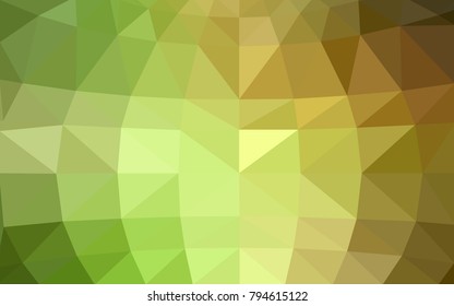 Light Green, Red vector blurry triangle background design. Geometric background in Origami style with gradient. 
