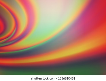 Light Green, Red vector bokeh pattern. Shining colorful illustration in a Brand new style. Brand new design for your business.