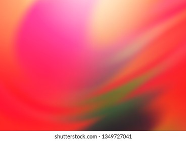 Light Green, Red vector bokeh template. A vague abstract illustration with gradient. The elegant pattern for brand book.