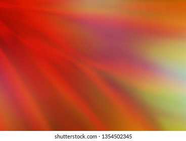Light Green, Red vector bokeh template. A vague abstract illustration with gradient. A completely new design for your business.