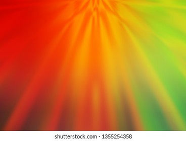 Light Green, Red vector bokeh and colorful pattern. Modern geometrical abstract illustration with gradient. The template can be used for your brand book.