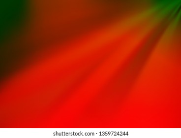 Light Green, Red vector bokeh and colorful pattern. Colorful illustration in abstract style with gradient. The elegant pattern for brand book.