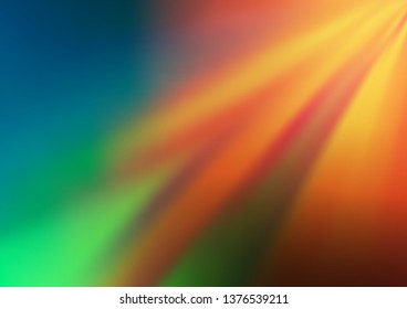 Light Green, Red vector bokeh pattern. Colorful abstract illustration with gradient. The blurred design can be used for your web site.