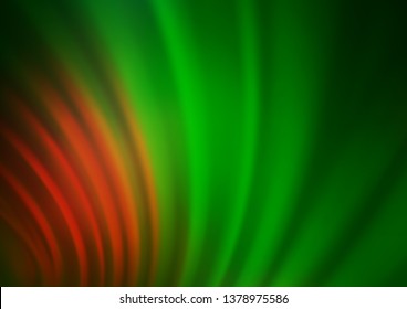 Light Green, Red vector bokeh and colorful pattern. Shining colorful illustration in a Brand new style. The background for your creative designs.