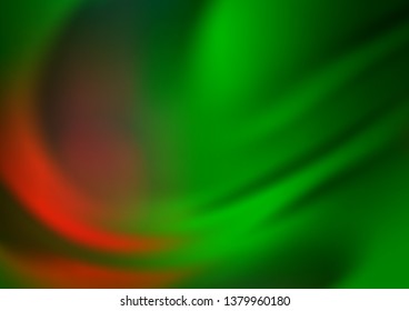 Light Green, Red vector bokeh and colorful pattern. Colorful illustration in blurry style with gradient. A completely new design for your business.
