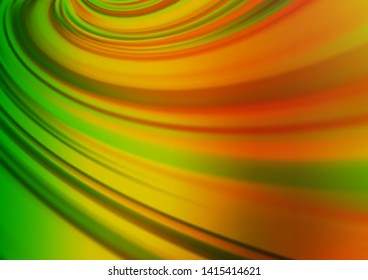 Light Green, Red vector bokeh pattern. Colorful abstract illustration with gradient. The background for your creative designs.