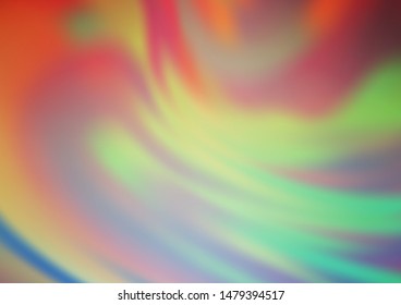 Light Green, Red vector bokeh pattern. Modern geometrical abstract illustration with gradient. The elegant pattern for brand book.