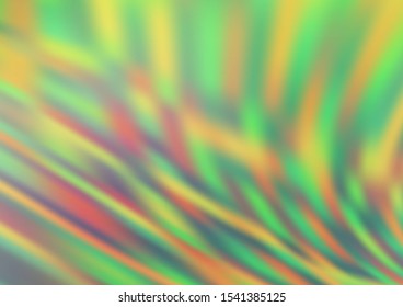 Light Green, Red vector bokeh pattern. A vague abstract illustration with gradient. Brand new style for your business design.