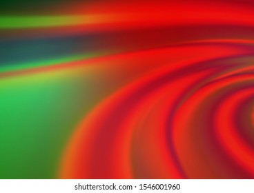 Light Green, Red vector bokeh template. Colorful abstract illustration with gradient. The elegant pattern for brand book.