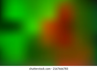 Light Green, Red vector bokeh and colorful pattern. Colorful abstract illustration with gradient. Template for any brand book.