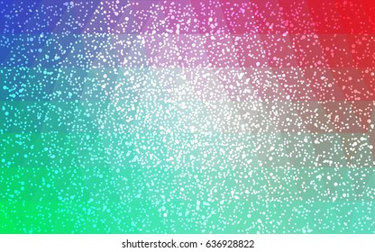 Light Green, Red vector christmas postcard low polygon background. Illustration consisting of triangles. Abstract triangular polygonal origami or crystal design of New Year celebration.