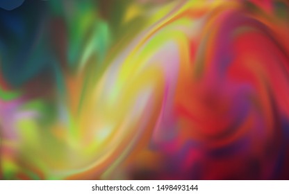 Light Green, Red vector colorful blur background. Creative illustration in halftone style with gradient. New way of your design.