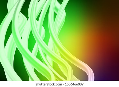 Light Green, Red vector colorful blur backdrop. Shining colorful illustration in smart style. Completely new design for your business.