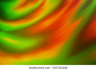 Light Green, Red vector colorful blur backdrop. New colored illustration in blur style with gradient. Elegant background for a brand book.