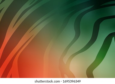 Fondo nítido de color verde claro, rojo vectorial. Una elegante ilustración brillante con gradiente. Nuevo estilo para el diseño de su negocio.