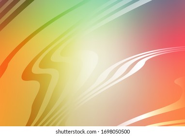 Light Green, Red vector colorful blur backdrop. Shining colorful illustration in smart style. Background for designs.