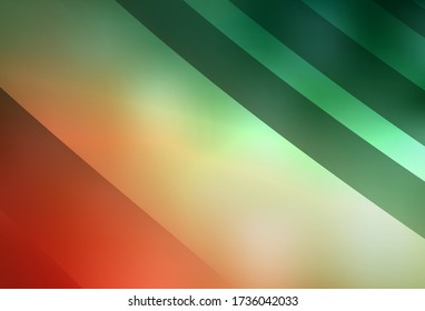 Verde claro, textura abstracta de color vectorial rojo. Ilustración creativa en estilo de semitono con gradiente. Nuevo diseño de estilo para tu libro de marca.