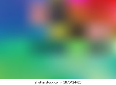 Light Green, Red vector colorful abstract background. New colored illustration in blur style with gradient. Blurred design for your web site.