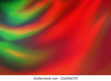 Light Green, Red vector colorful blur backdrop. Glitter abstract illustration with gradient design. The best blurred design for your business.